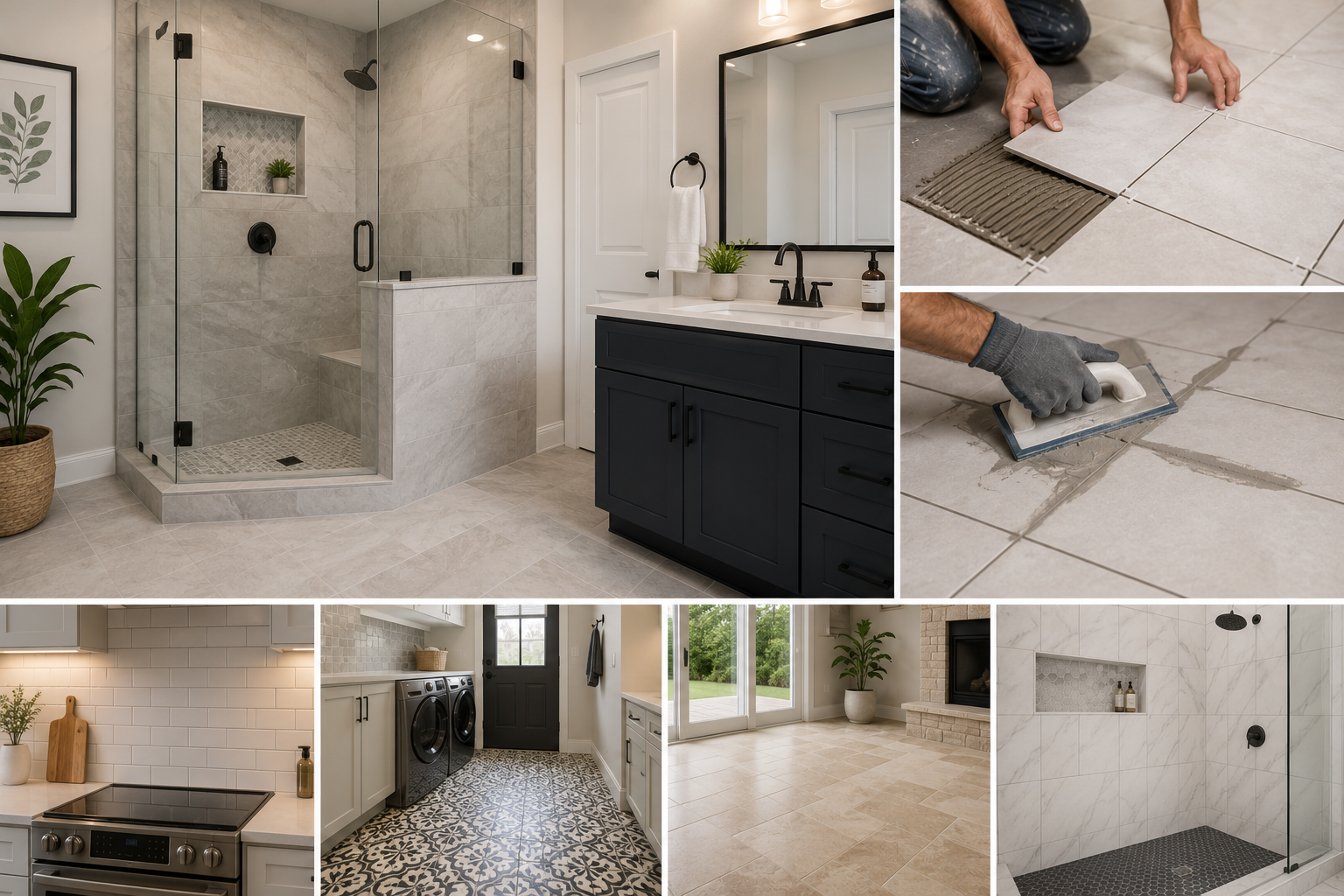 Bathroom tile installation and renovation services