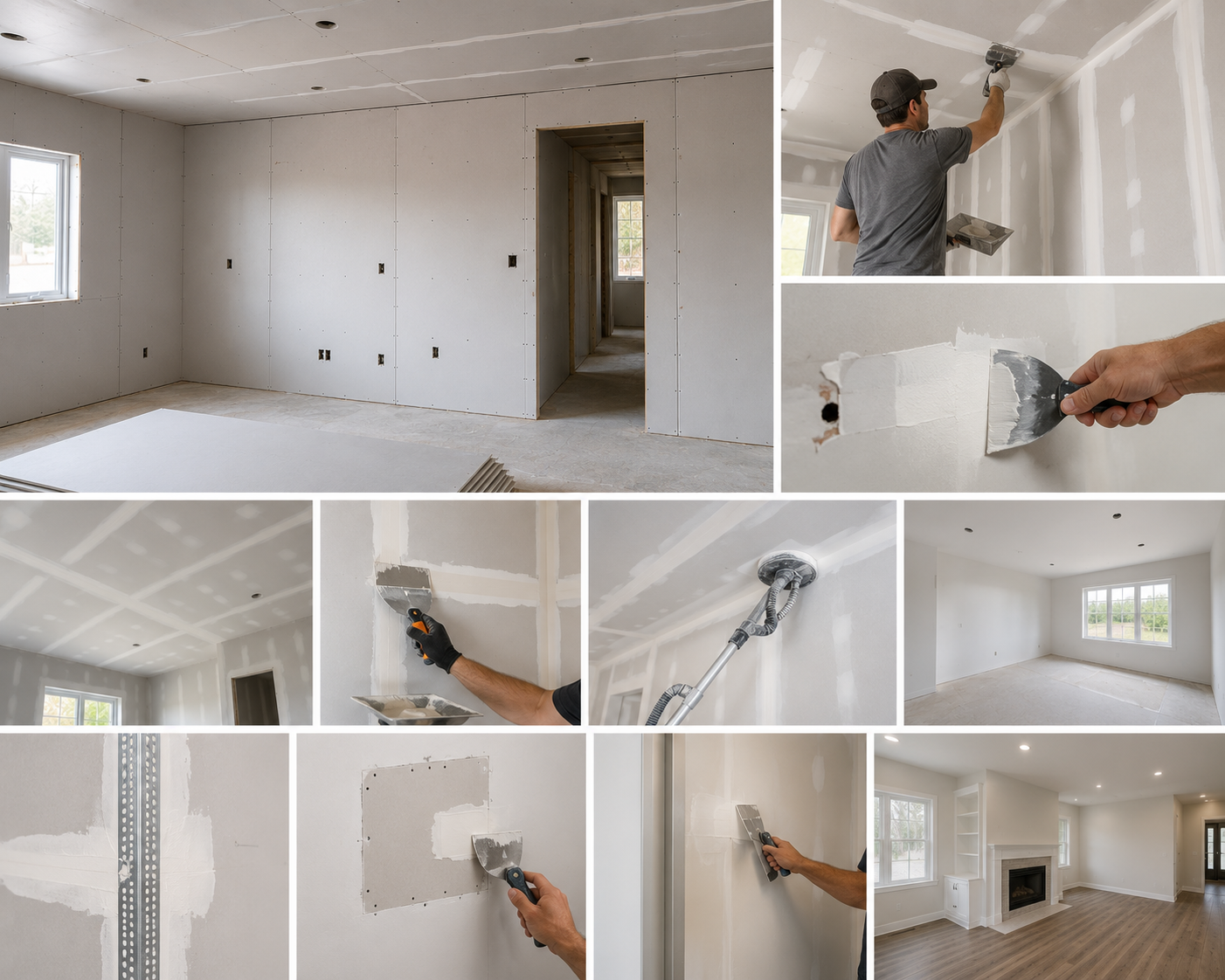 Drywall repair and interior wall finishing services