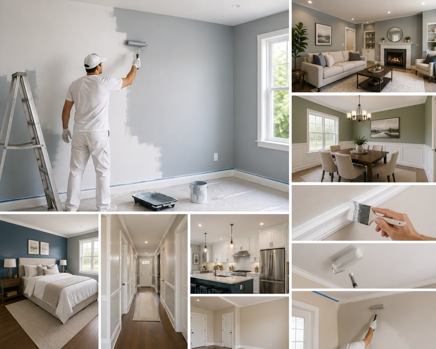 Interior wall painting and home finishing services