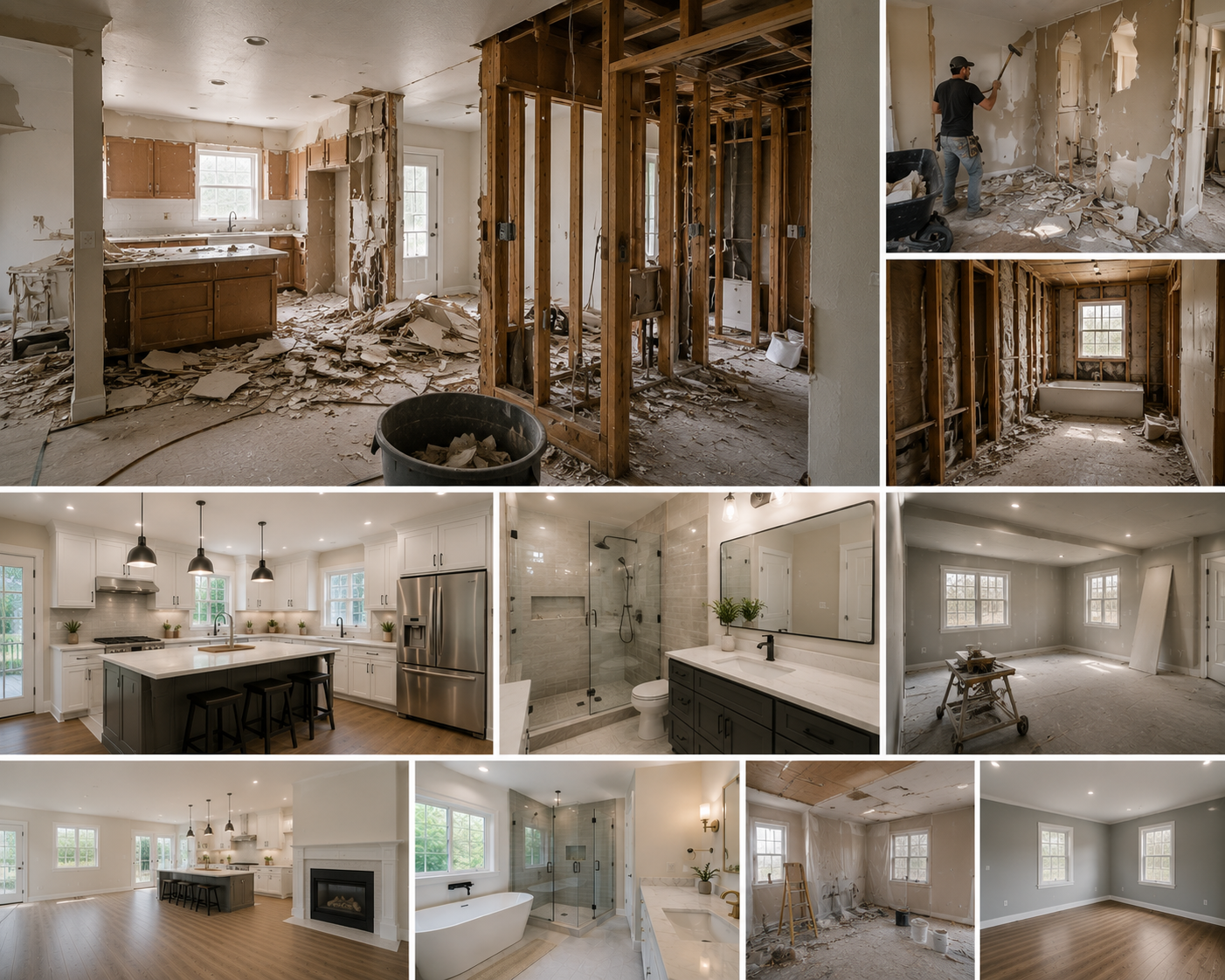 Residential demolition and renovation preparation
