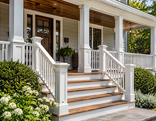 Professional front porch renovation and installation services